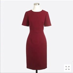 Cranberry/Burgundy sheath Dress J.Crew